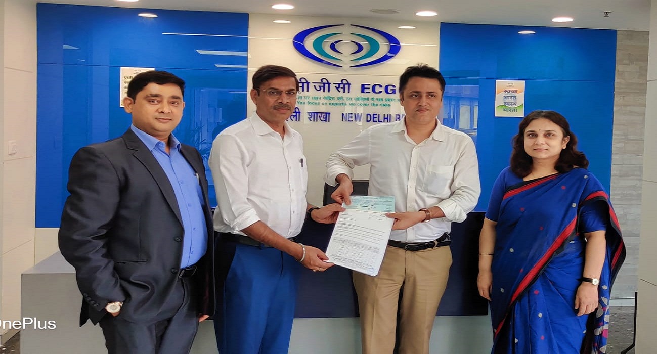 Disbursement of claim cheque for amount ₹2,20,56,553.00 to M/s Ester Industries Ltd on account of loss due to protracted default of the buyer.