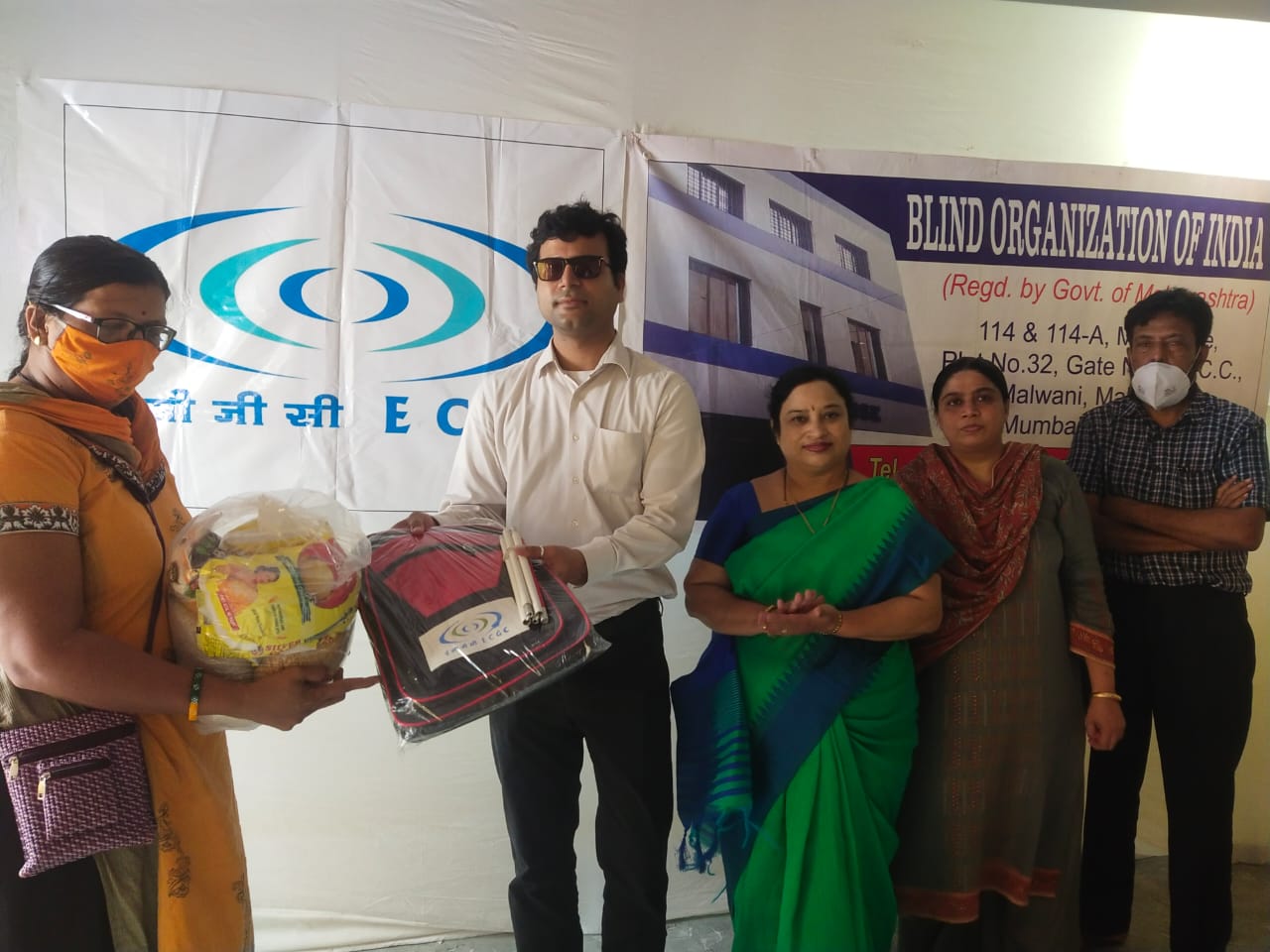 Image for ECGC Ltd donated ₹23,35,343 to a blind welfare organization under its CSR initiative.