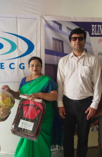 14 Image for ECGC Ltd donated ₹23,35,343 to a blind welfare organization under its CSR initiative.