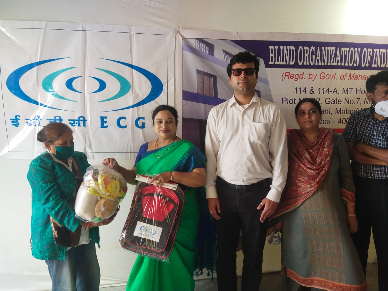 Image for ECGC Ltd donated ₹23,35,343 to a blind welfare organization under its CSR initiative.