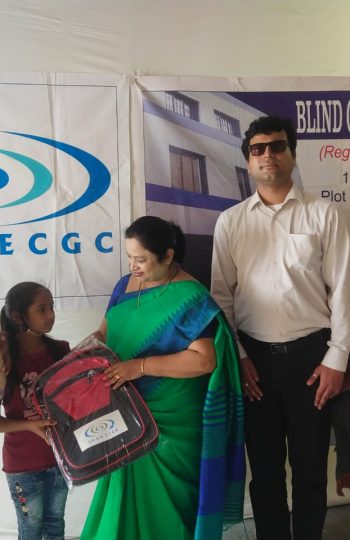 3 Image for ECGC Ltd donated ₹23,35,343 to a blind welfare organization under its CSR initiative.