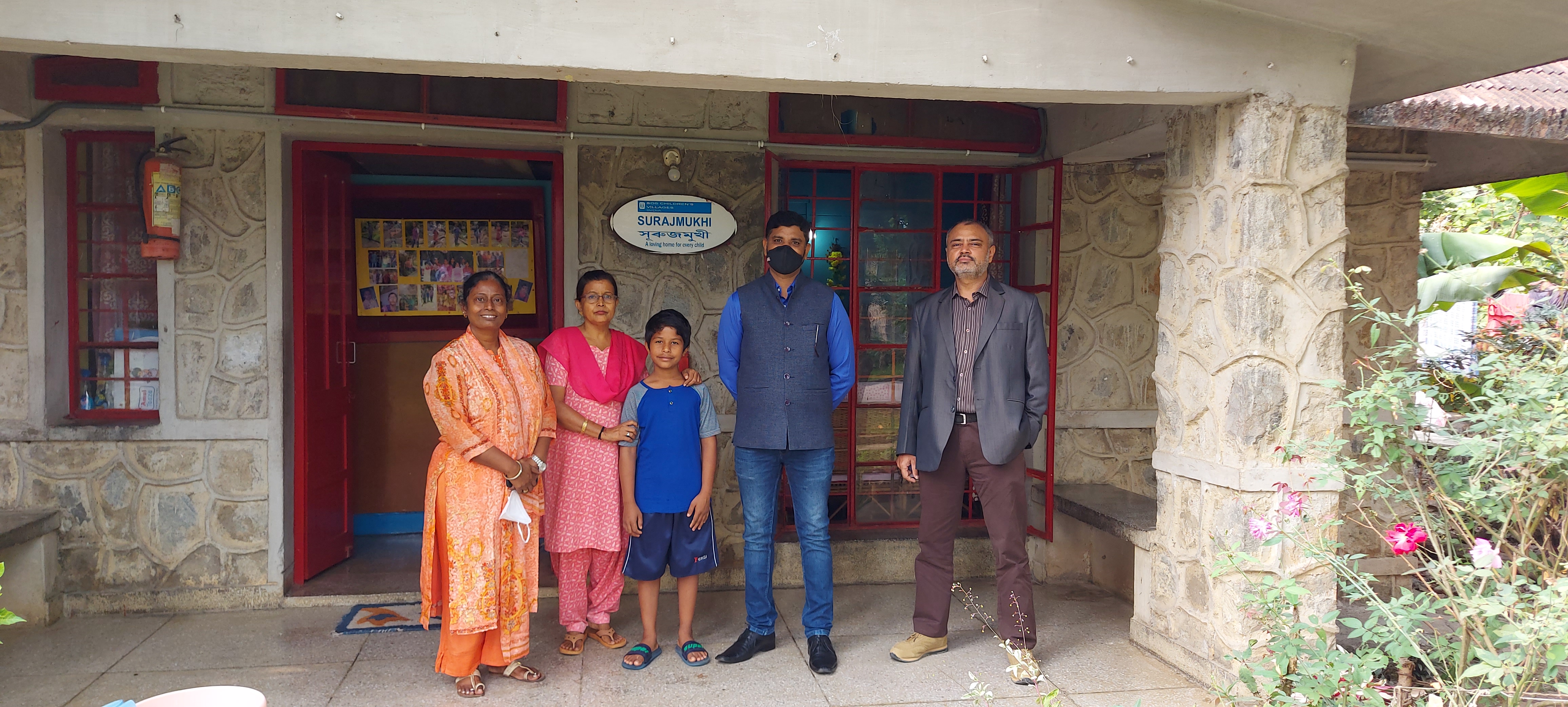 Image for ECGC officials on CSR project monitoring visit to ‘SOS Children’s Village at Guwahati.