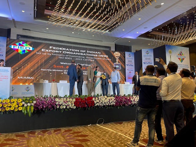 Image for C.N.A. Anbarasan, Executive Director, with participants at the FIEO (WR) Export Excellence Awards ceremony