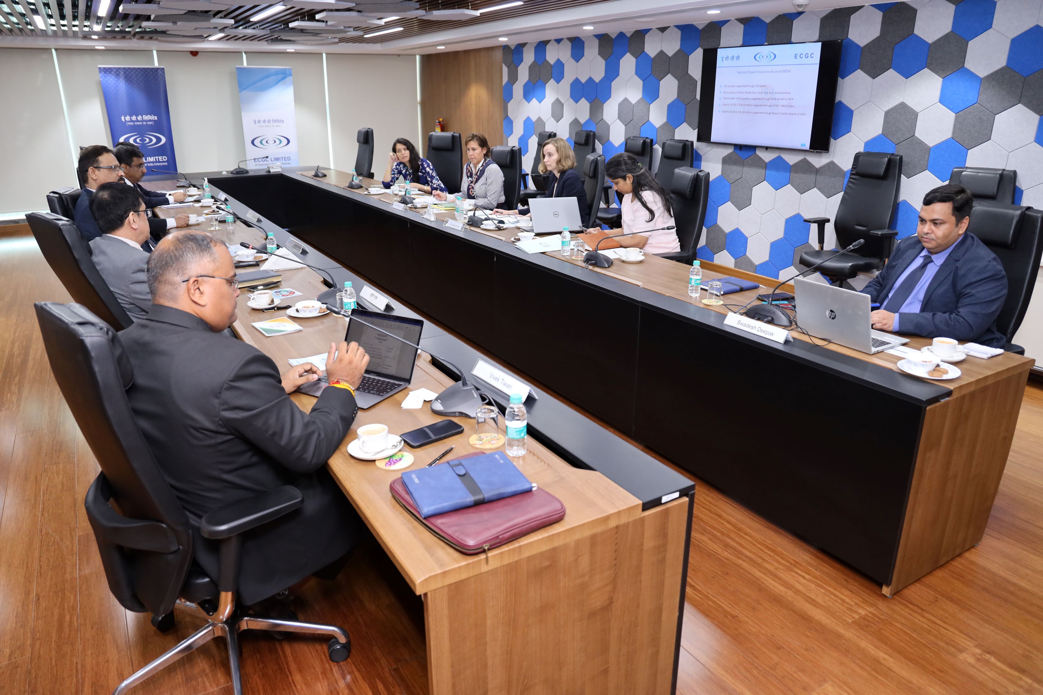 Image for Bilateral meeting between ECGC India and US EXIM held on 25 September 2023 at ECGC Bhawan, Mumbai.