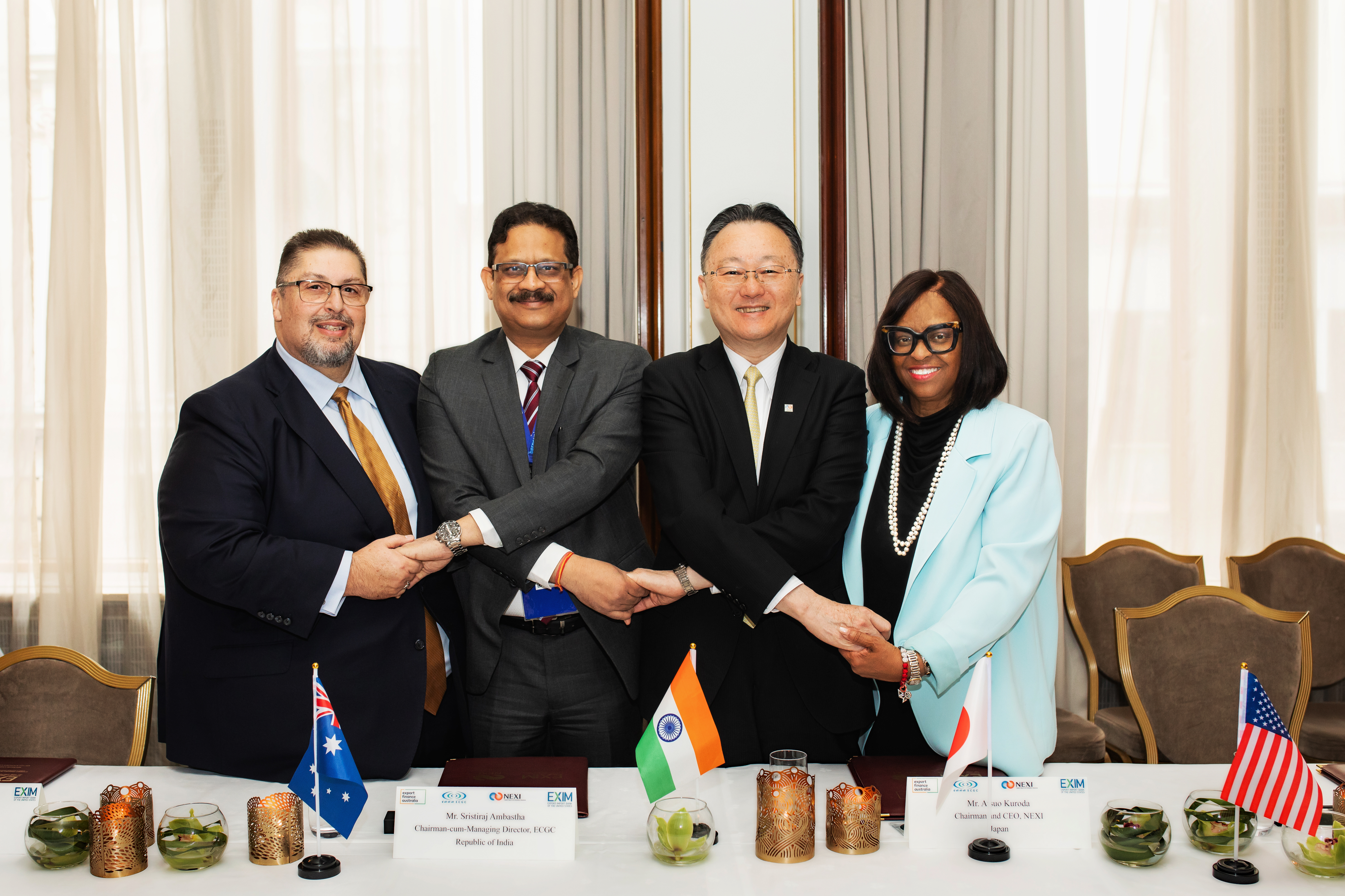 Image for ECGC, US Exim Bank, NEXI, & Export Finance Australia signed a MoC in Oslo to collaborate under QUAD